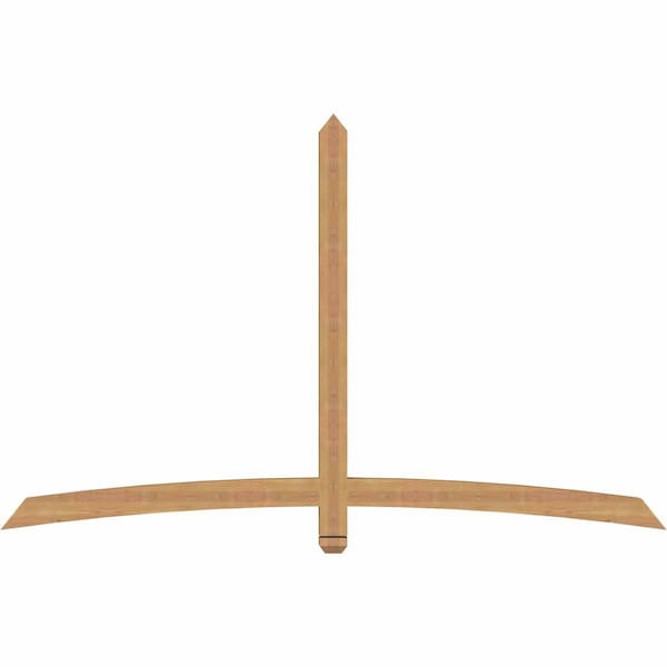 Ekena Millwork Bellingham Timber Gable Bracket, Western Red Cedar, 84"W x 53"H x 3 1/2"D x 3 1/2"F, 15/12 Pitch GBW084X53X0404BEL00SWR - main